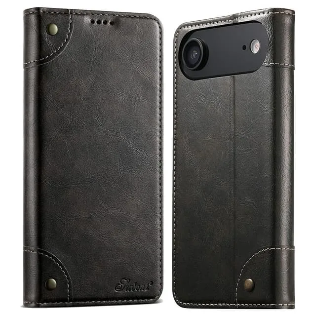 Skalo iPhone Air SUTENI PU-Läder Plånboksfodral