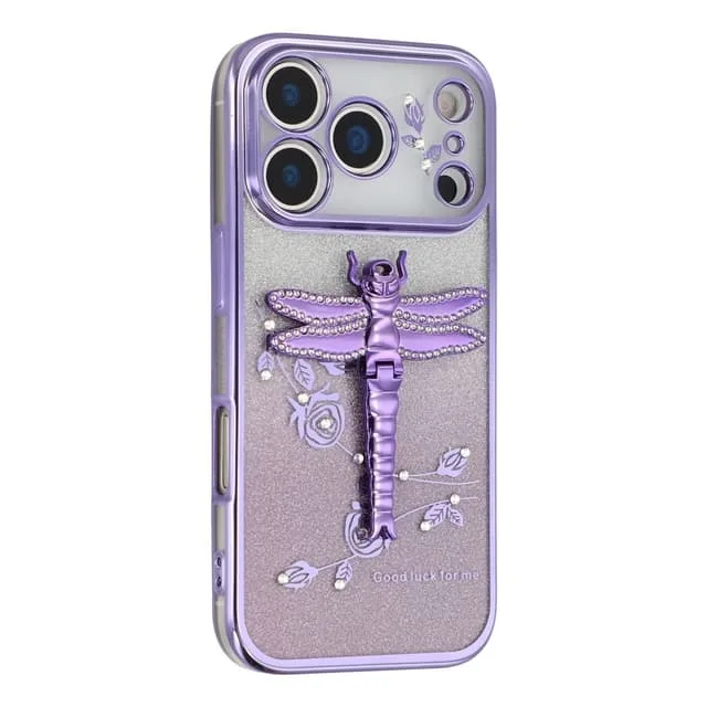 Skalo iPhone 17 Pro Max KADEM Dragonfly Glitter Skal