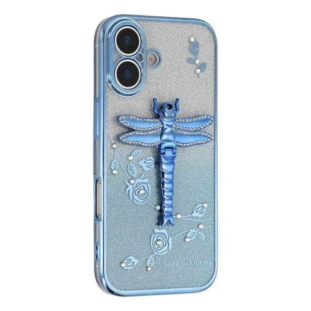 Skalo iPhone 17 KADEM Dragonfly Glitter Skal