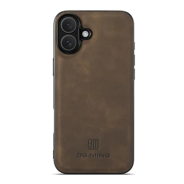 DG Ming iPhone 17 Premium PU-Läder Hybrid Skal
