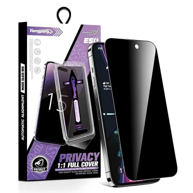 Skalo iPhone Air YONGPOLY Privacy Skärmskydd Härdat