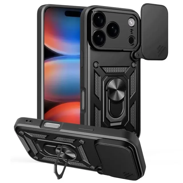 Skalo iPhone 17 Pro Max Armor Metallring Kameraslider Skal