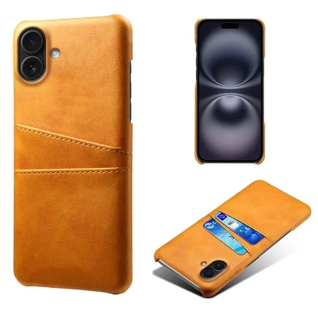 Skalo iPhone 17 PU-Läder Korthållare Skal