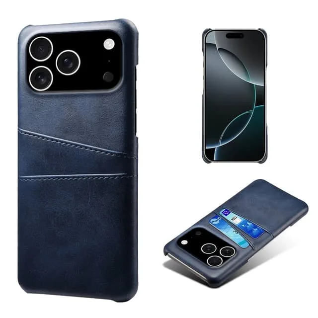 Skalo iPhone 17 Pro PU-Läder Korthållare Skal
