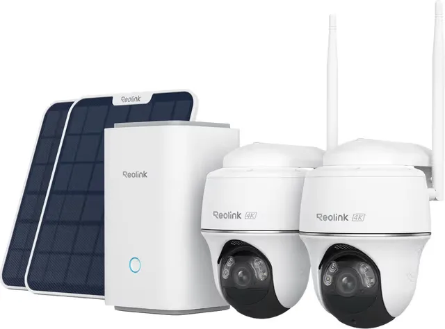 Reolink Argus PT Ultra 4K trådlös övervakningskamera (2-pack/solpanel)