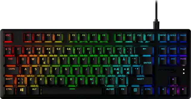 HyperX Alloy Origins Core Aqua switch gamingtagentbord