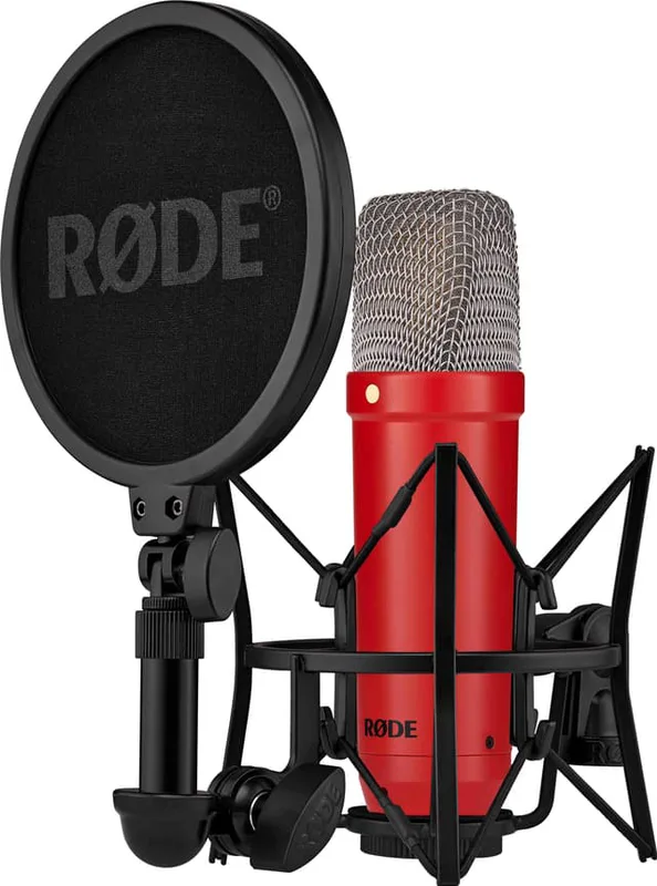 RØDE NT1 Signature Series sändningsmikrofon (röd)