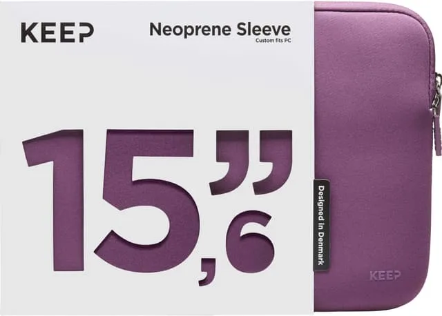 KEEP laptopfodral i neopren 15,6 tum, coral pearl
