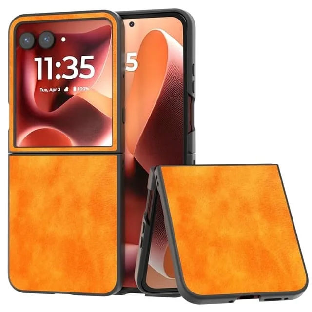 SKALO Motorola Razr 60 Ultra 5G Litchi PU-Läder Flip Skal