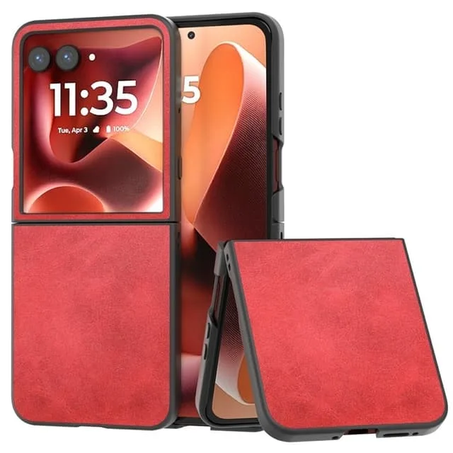 SKALO Motorola Razr 60 Ultra 5G ABEEL PU-Läder Flip Skal