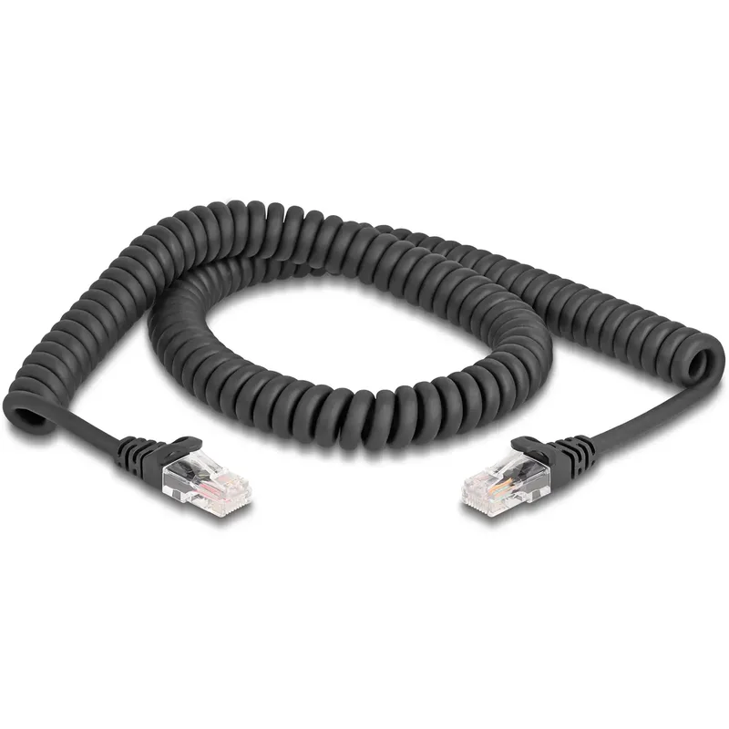 Delock 87993 nätverkskabel, RJ45 patchkabel Cat 5e, 2 m, svart