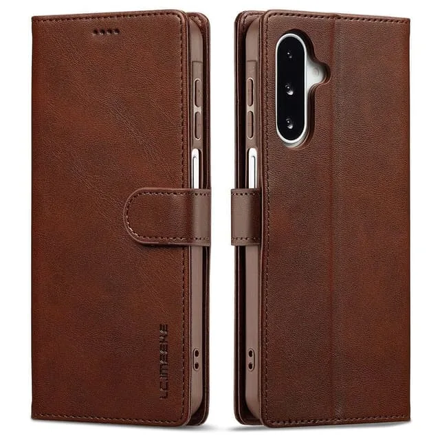 Skalo Samsung A17 LC.IMEEKE Premium PU-läder Plånboksfodral
