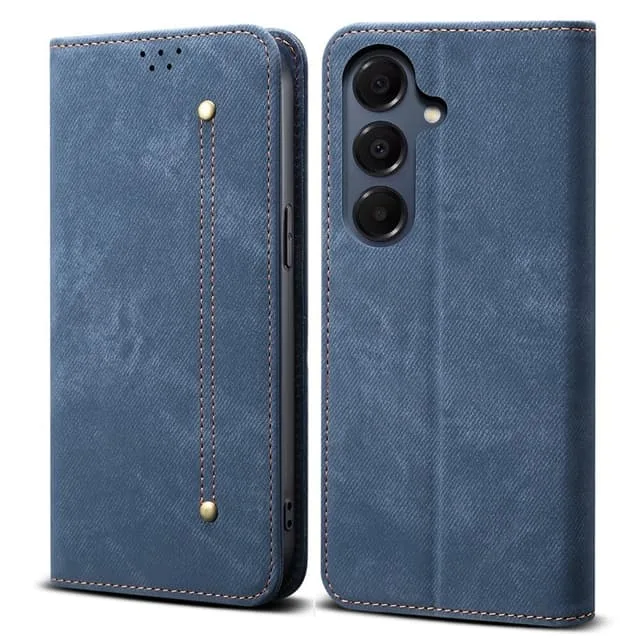 Skalo Samsung A17 Jeans Plånboksfodral