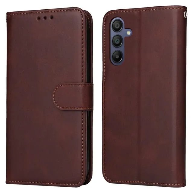 Skalo Samsung A17 PU-läder Plånboksfodral