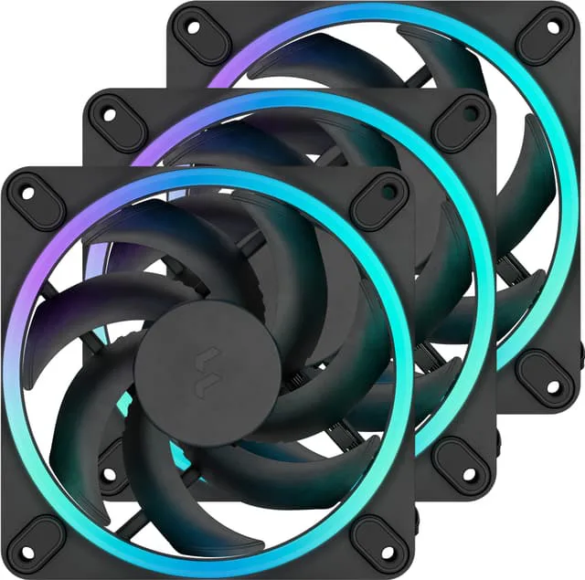 Fractal Design Momentum 120mm PWM ARGB-fläkt (3-pack, svart)
