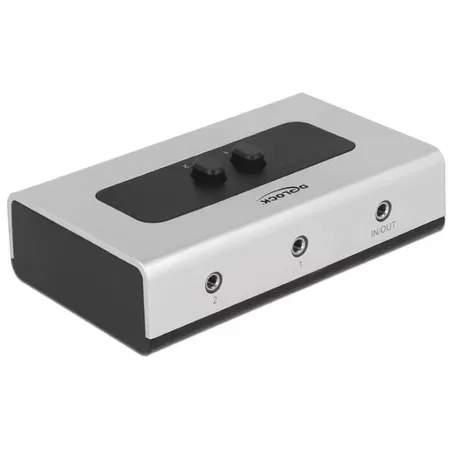 Delock ljudomkopplare för stereo-jack 3,5 mm