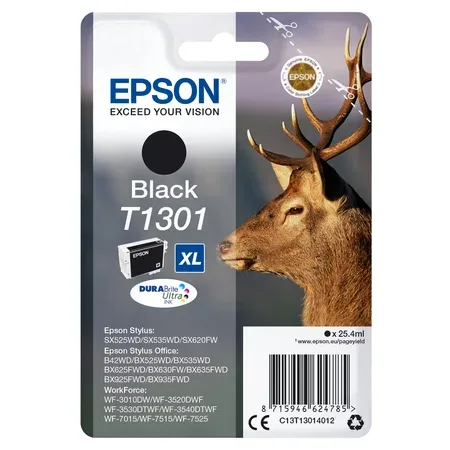 Epson T1301 - XL-storlek - svart - original