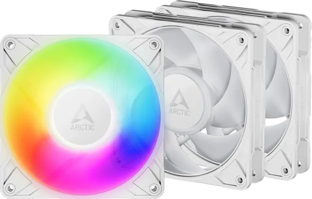 Arctic P12 Pro ARGB fläkt (3-pack, vit)