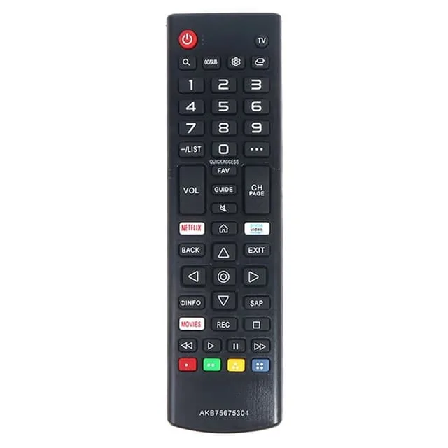 MTK ersättningsfjärrkontroll för AKB75675304 till LG TV