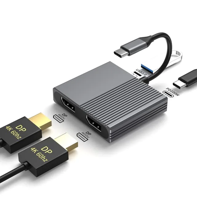 NÖRDIC 1 till 4 USB-C Dockningsstation