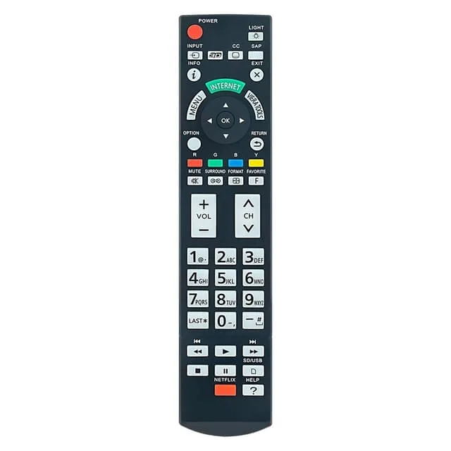 MTK ersättningsfjärrkontroll för N2QAYB000777 till Panasonic TV