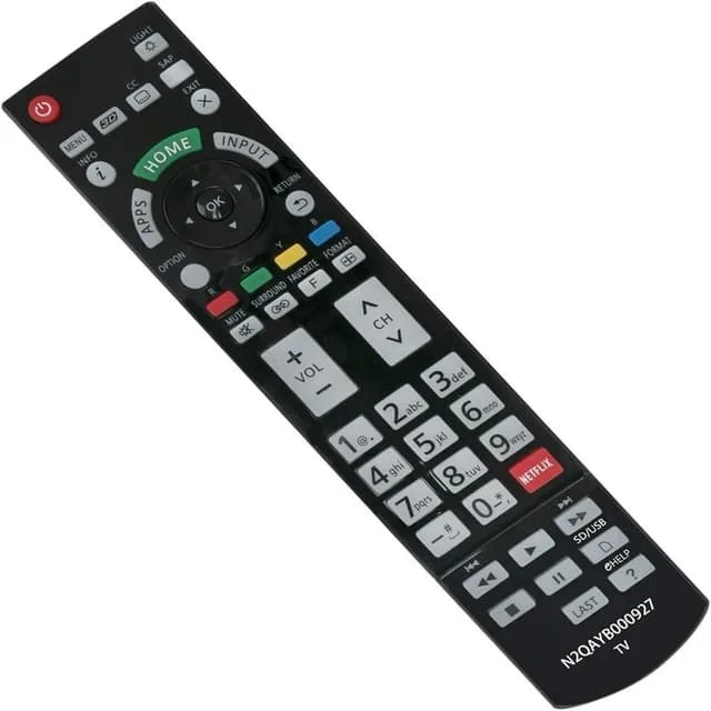 MTK ersättningsfjärrkontroll för N2QAYB000927 till Panasonic TV