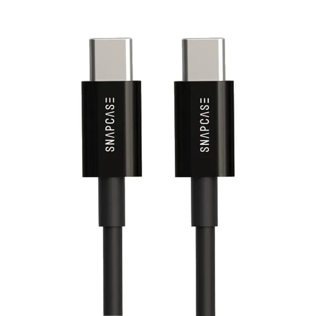 Snapcase USB-C/USB-C Silikonkabel Black Edition (1m)