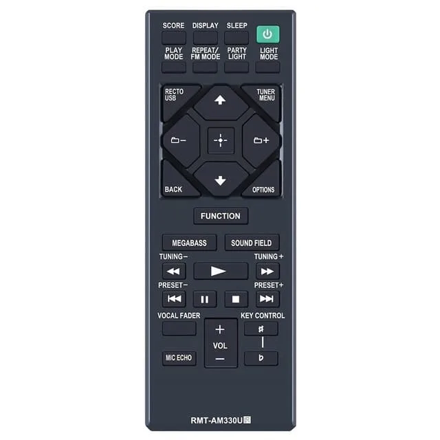 MTK ersättningsfjärrkontroll för RMT-AM330U till Sony