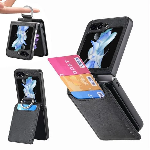 Skalo Samsung Z Flip7 FE Plånbok Korthållare Skal