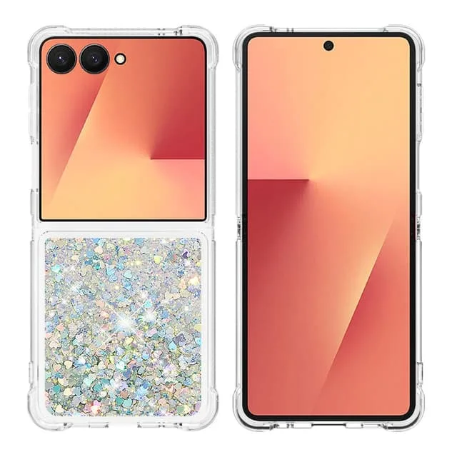 Skalo Samsung Z Flip7 Kvicksand Glitter Skal