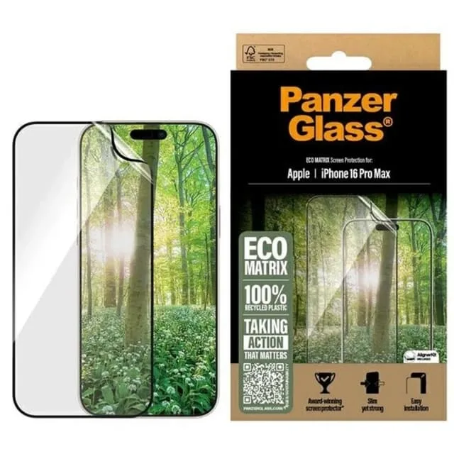 PanzerGlass iPhone 16 Pro Max Plastfilm Skärmskydd Ultra-Wide Matrix