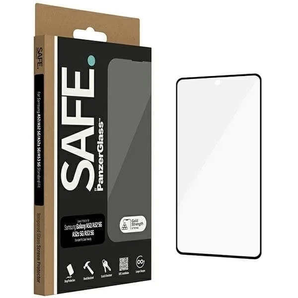 PanzerGlass SAFE. by PanzerGlass Skärmskdd Samsung Galaxy A52, A52 5G, Svart Transparent