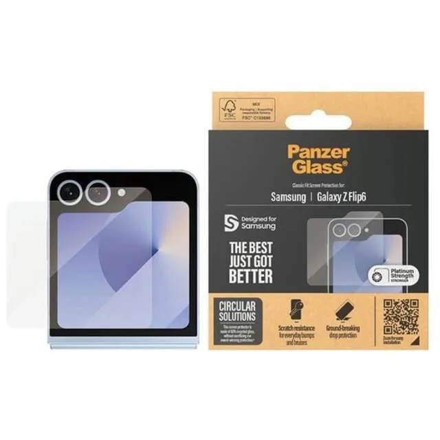 PanzerGlass Galaxy Z Flip 6 Härdat Glas Skärmskydd Classic Fit