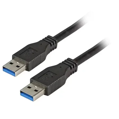 EFB Elektronik USB-kabel USB 3.2 Gen 1, USB A till USB A, 1,8 m, svart