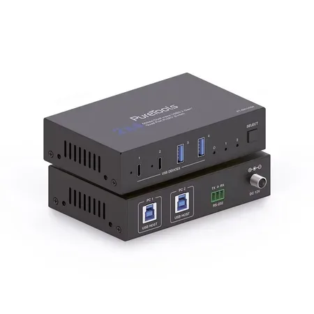 PureLink USB 3.2 Gen 1-hubb, 2 USB-A- och 2 USB-C-portar