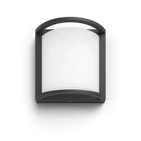 Philips Outdoor Ultra-Efficient Samondra vägglampa, 3,8 W, antracit