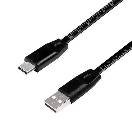 LogiLink CU0157 USB-kabel USB 2.0, USB-A till USB-C, 1 m, svart