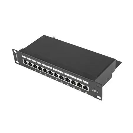 Lanberg PPF6-9012-B patchpanel 1U