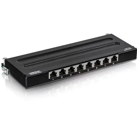 TRENDnet TC-P08C6AS patchpanel, 8 portar