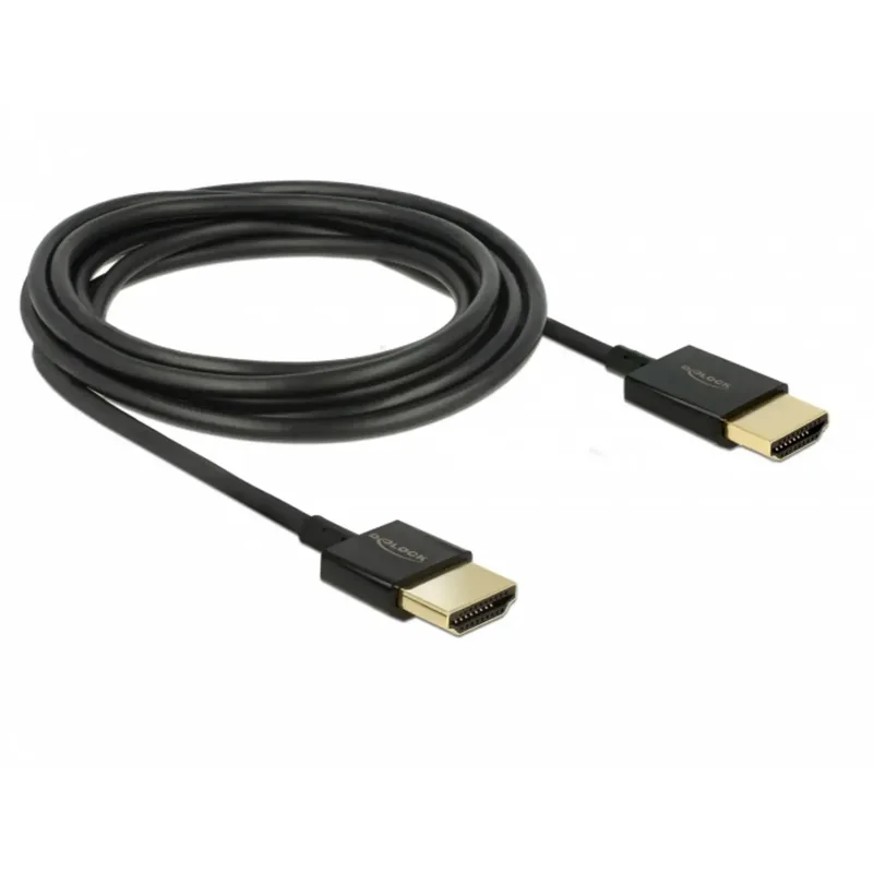 Delock Slim High Quality HDMI-kabel med Ethernet