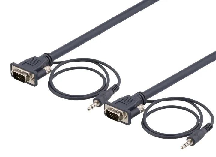 DELTACO RGB-901 - VGA-/ljudkabel