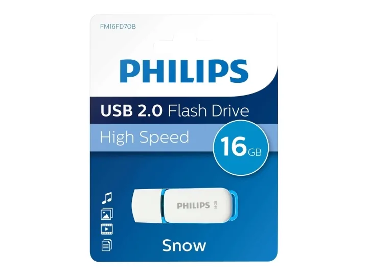 Philips FM16FD70B Snow Edition 2.0 USB-minne 16 GB, USB 2.0