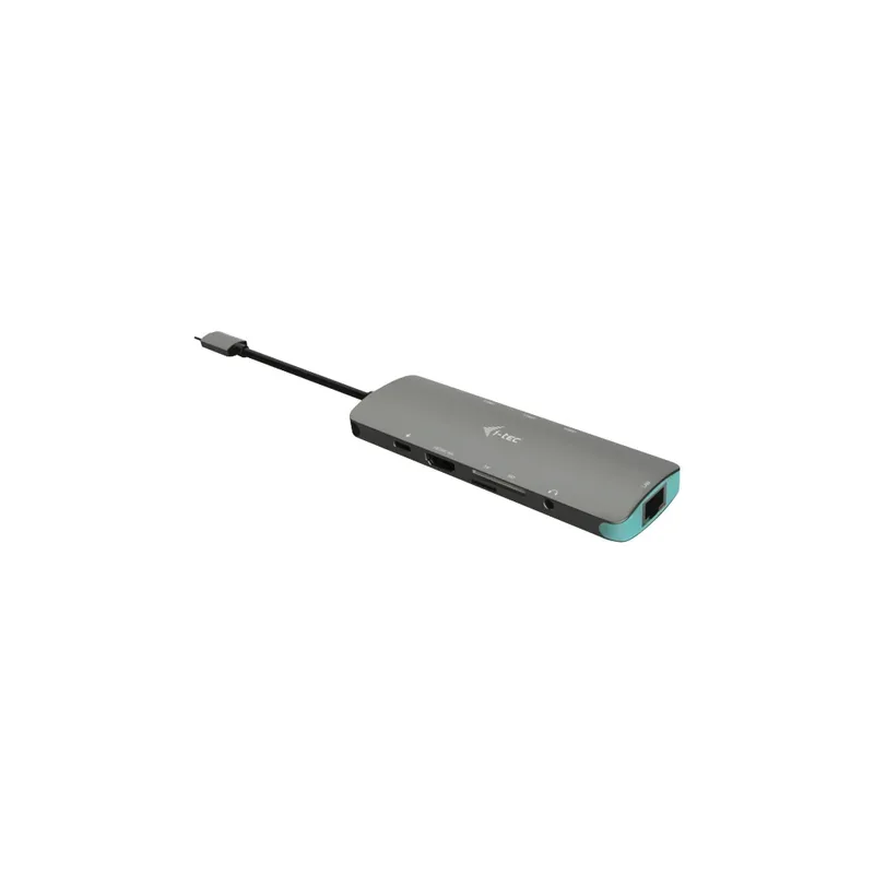 i-Tec USB-C Metal Nano dockningsstation 4K HDMI LAN + Power Delivery