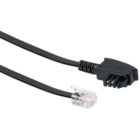Schwaiger DSL-kabel RJ12 6P2C till TAE-F 6P4C 3 m svart