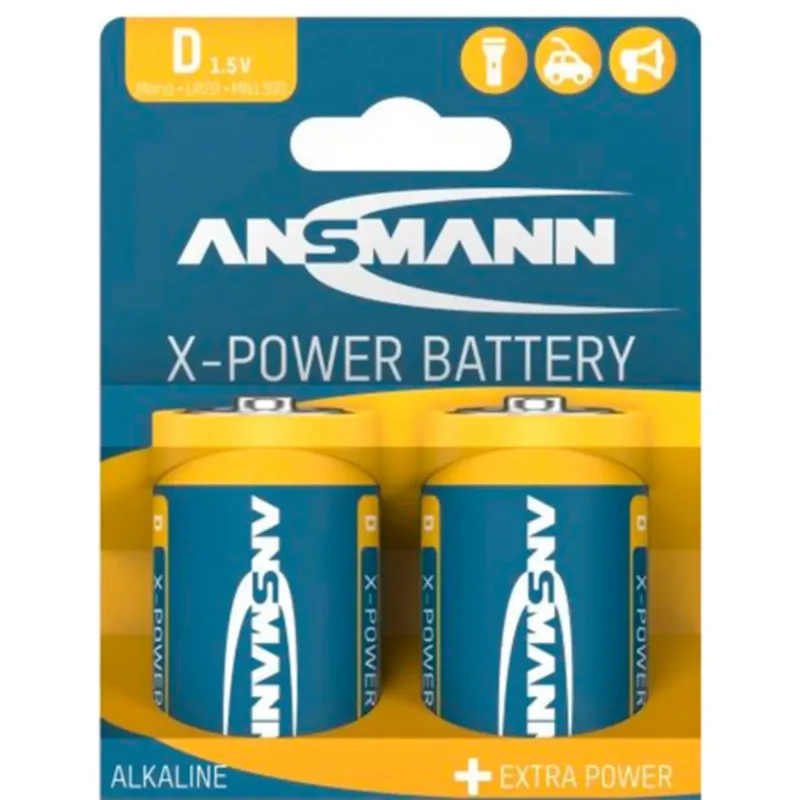 Batteri D (R20) Ansmann X-Power 1.5 V 2 st