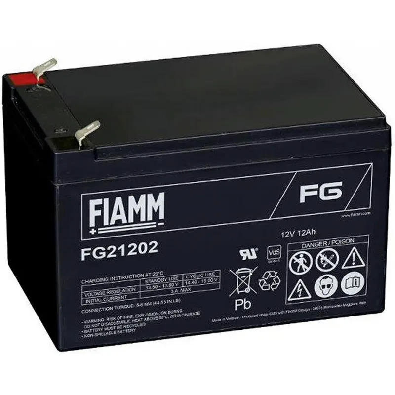 Fiamm blybatteri FG21202 12 V 12 Ah