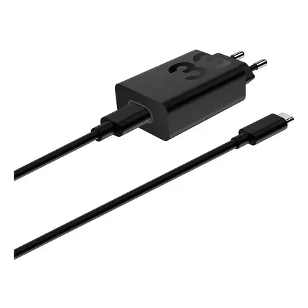 Motorola TurboPower 33W USB-C-laddare, 1 m kabel, svart