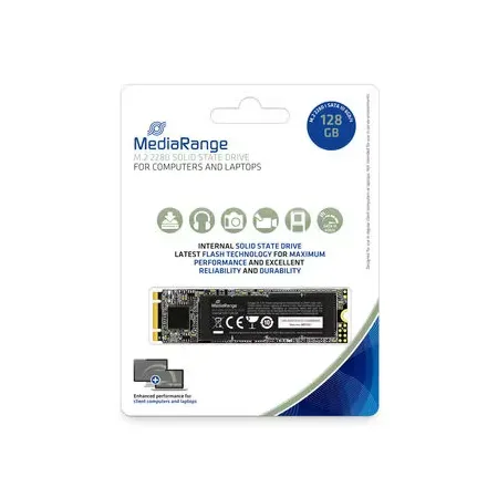 MediaRange intern M.2 2280 SATA 6 Gb/s-3D TLC NAND, 128 GB