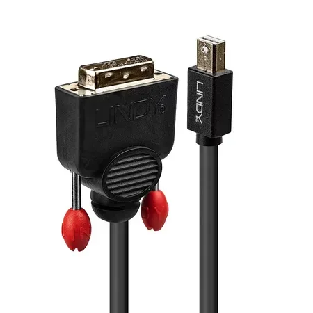 Lindy 41953 videoadapter 3 m Mini DisplayPort till DVI-D svart
