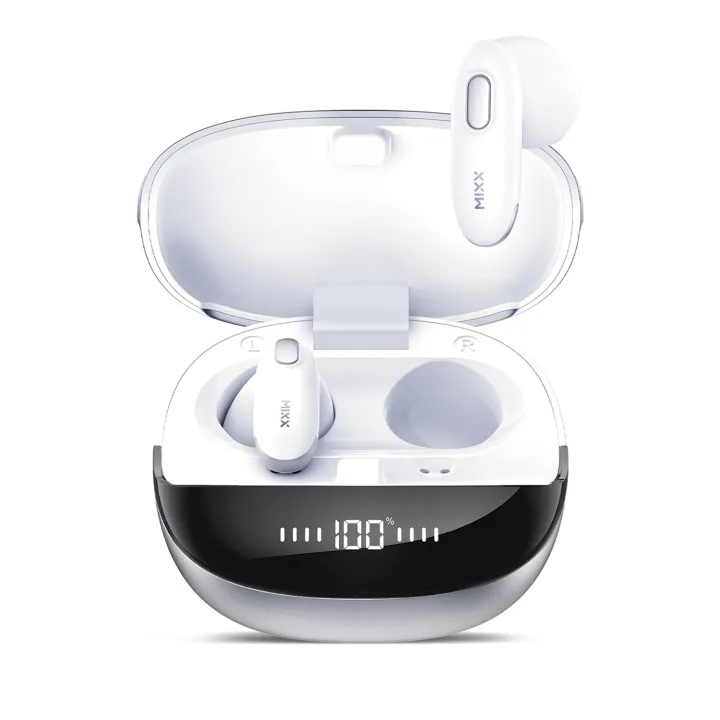 MIXX Hörlur Hybrid Charge 2 In-Ear Tws Qi Trådlös Vit